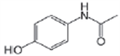 Acetaminophen Chemical Structure Graphic